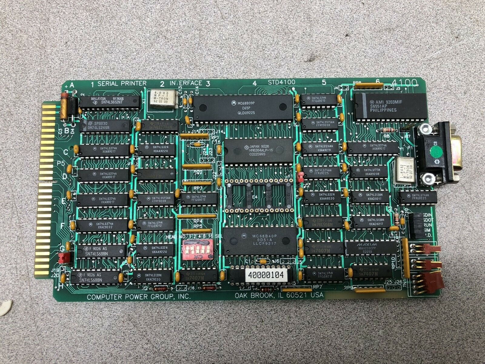 USED COMPUTER POWER GROUP PC BOARD STD4100