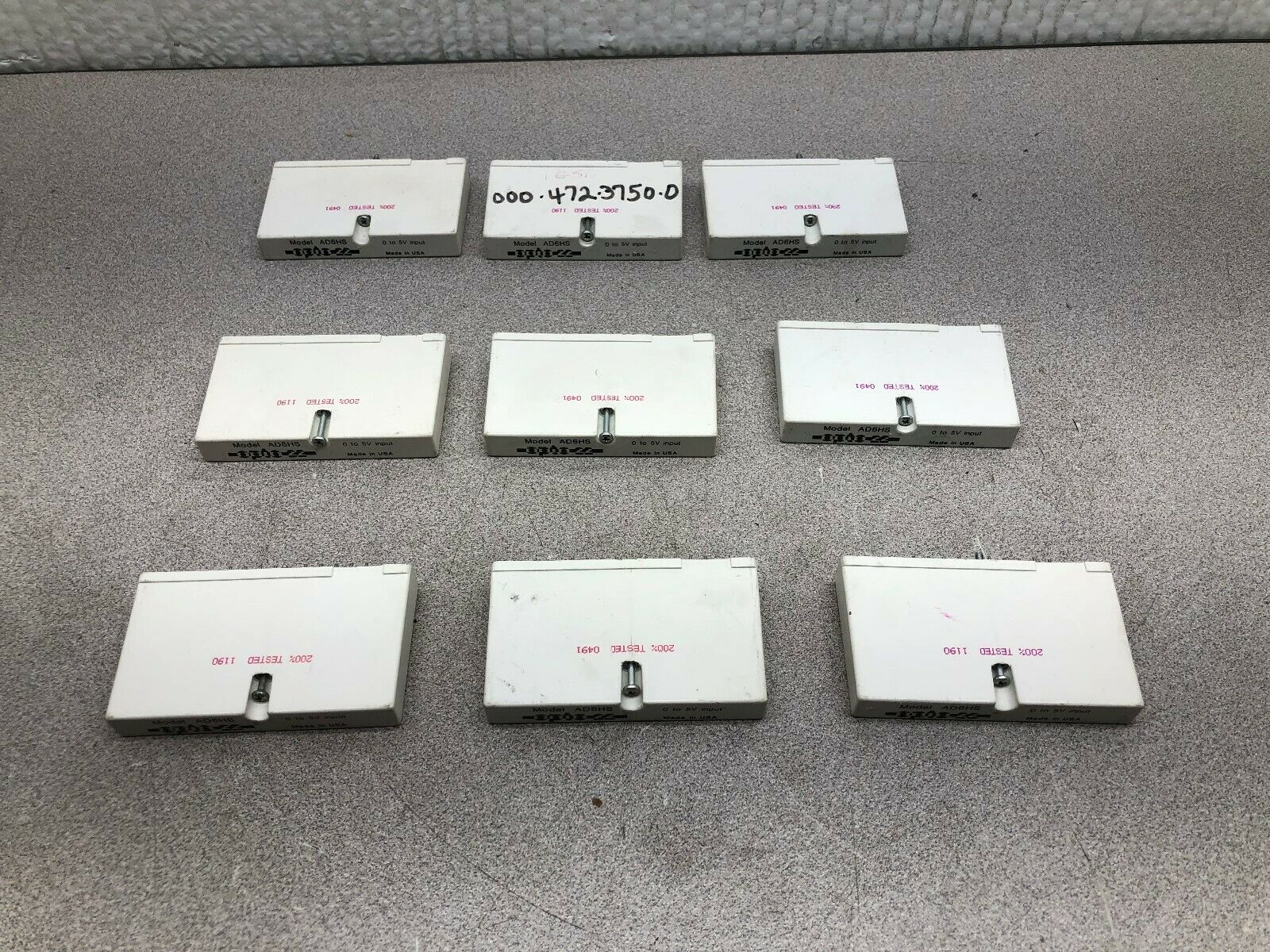 USED (LOT OF 9) OPTO-22 0-5 V INPUT MODULE AD6HS