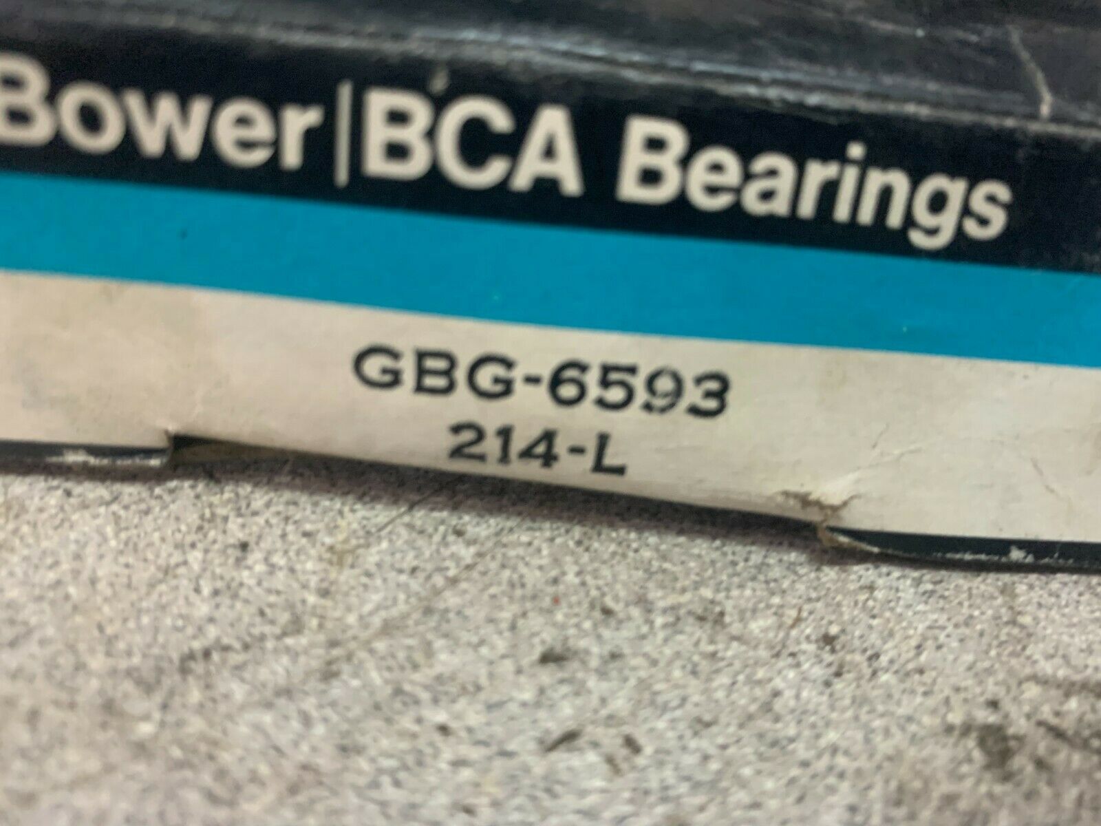 NEW IN BOX BOWER GBG-6593  ROLLER BEARING 214L