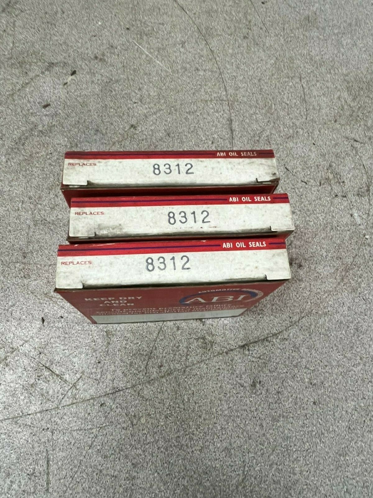 LOT OF 3 NEW IN BOX ABI OILSEAL 8312