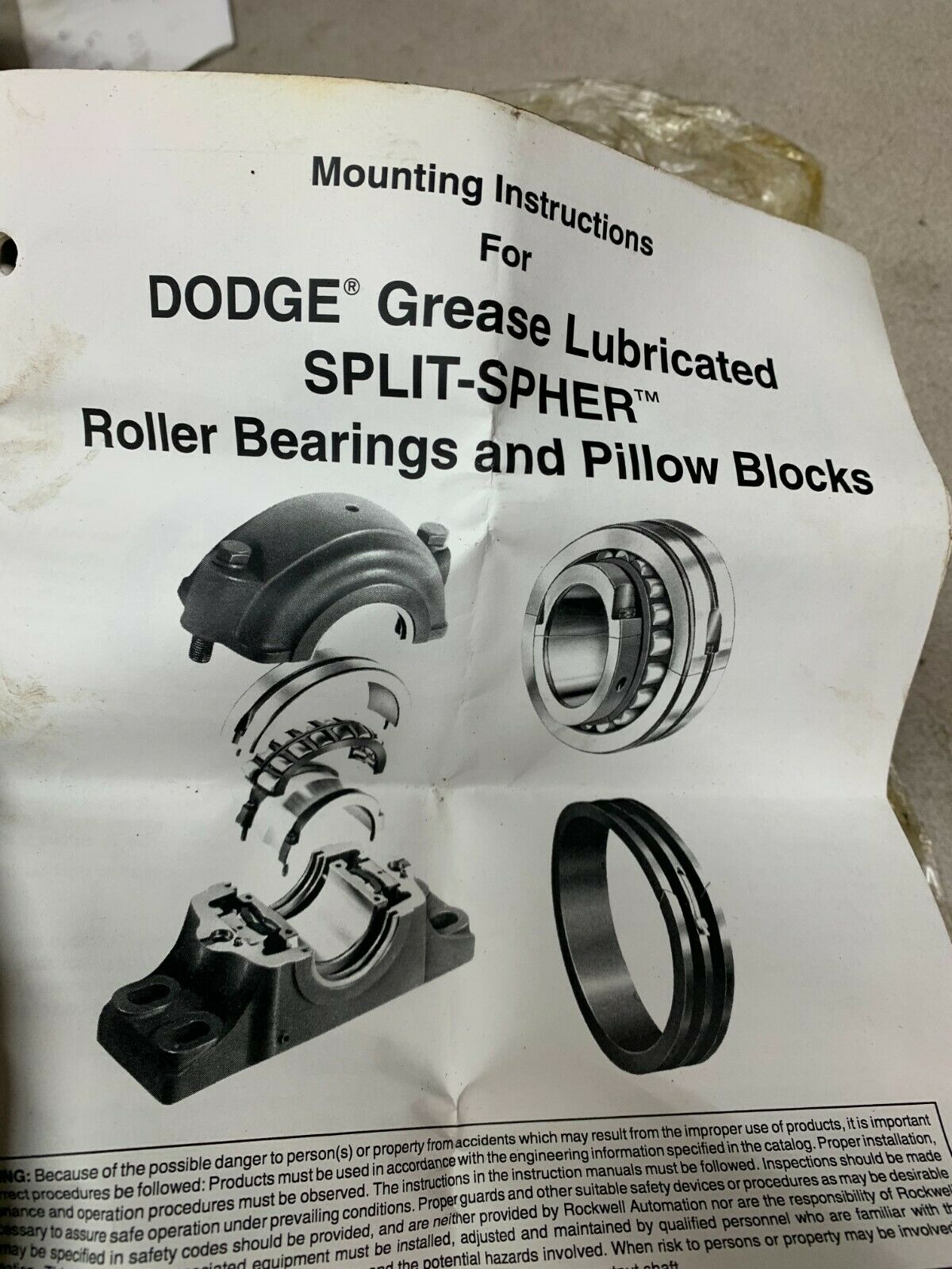 NEW FAG 222SM125-TVPA SPLIT SPHERICAL ROLLER BEARING 222SM125 DODGE 222S.415T