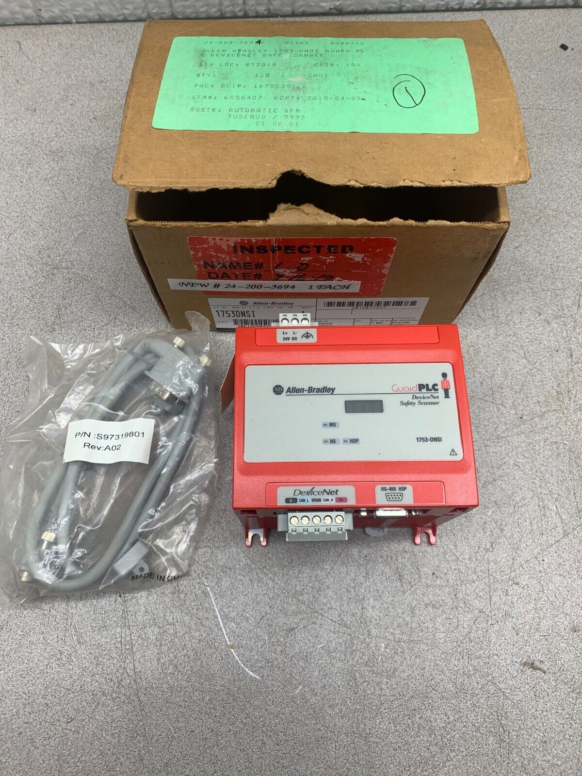 NEW ALLEN-BRADLEY DEVICENET SAFETY SCANNER 1753-DNSI SERIES A