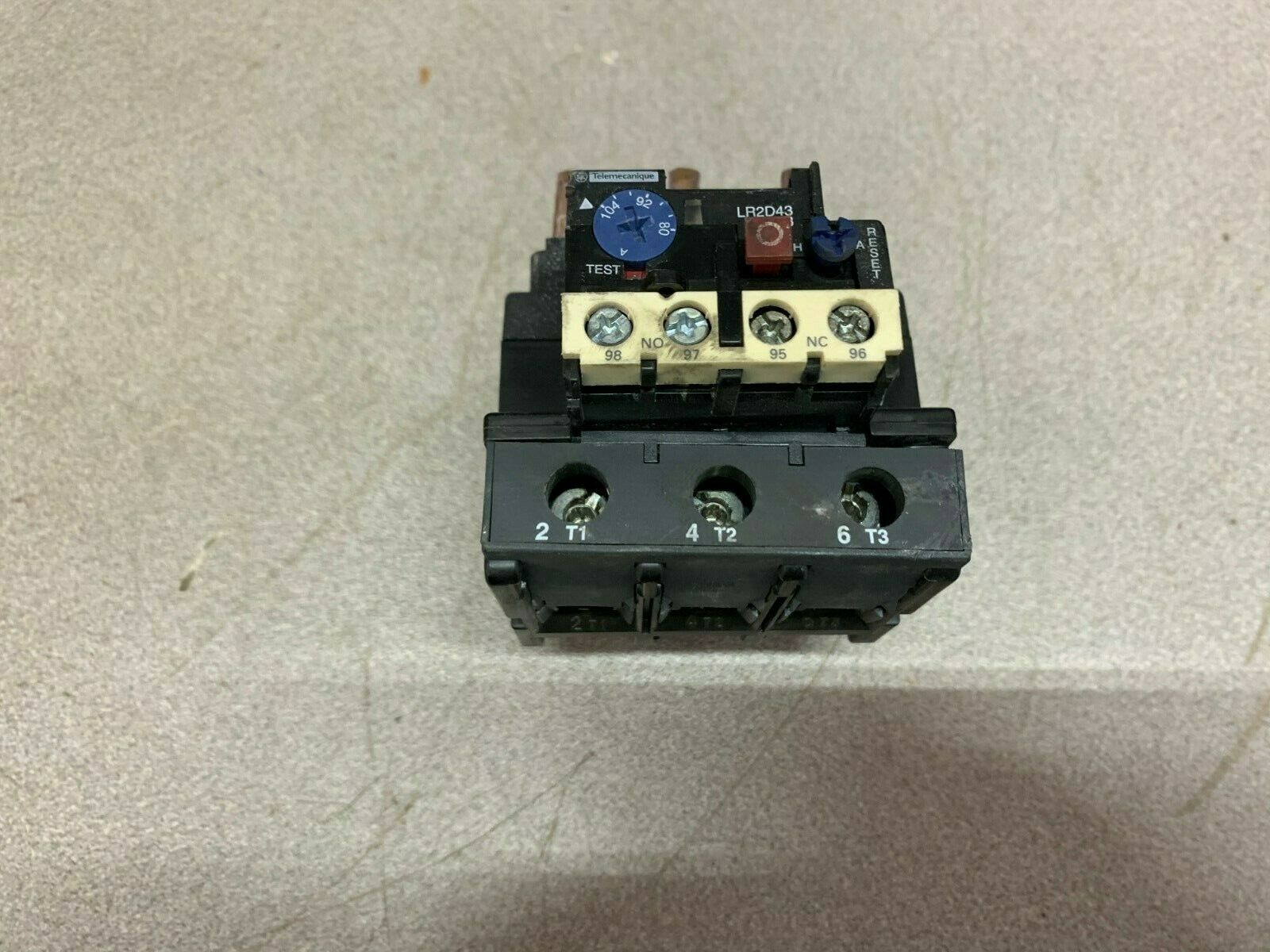 USED TELEMECANIQUE OVERLOAD RELAY LR2D43