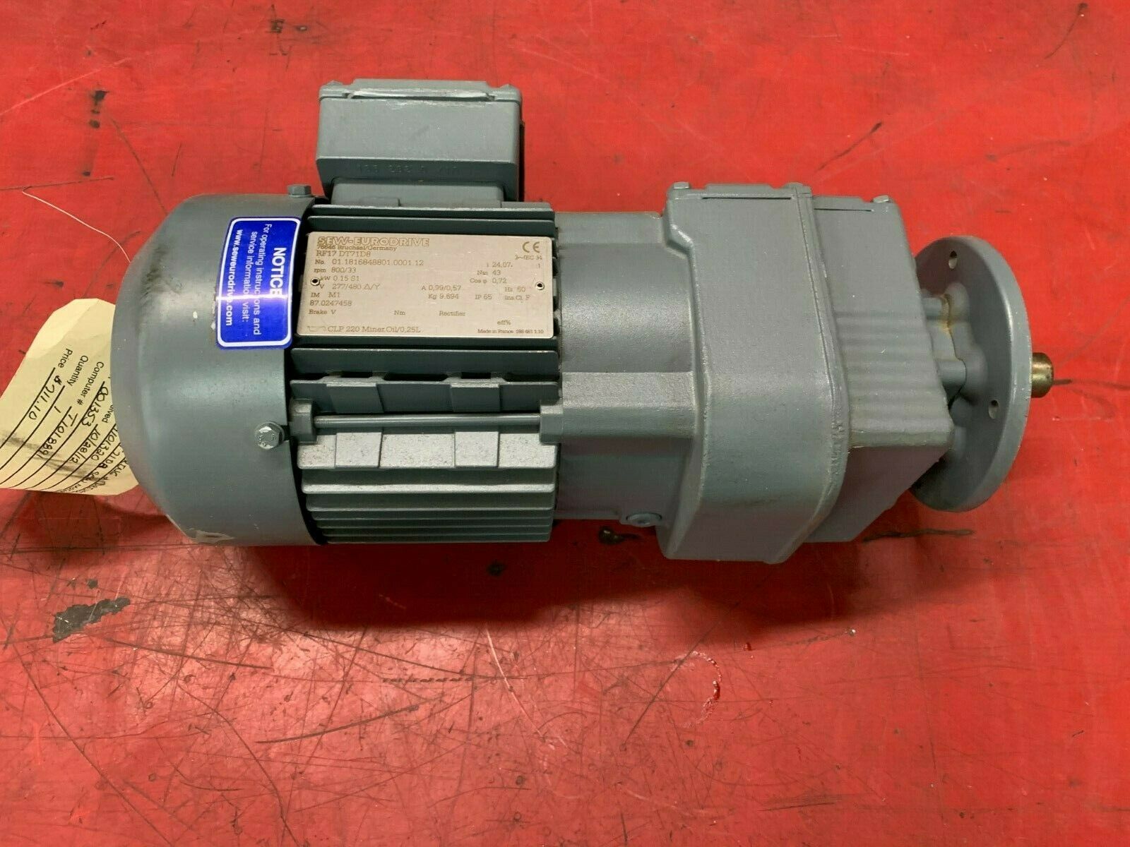 NEW SEW-EURODRIVE MOTOR RF17DT71D8