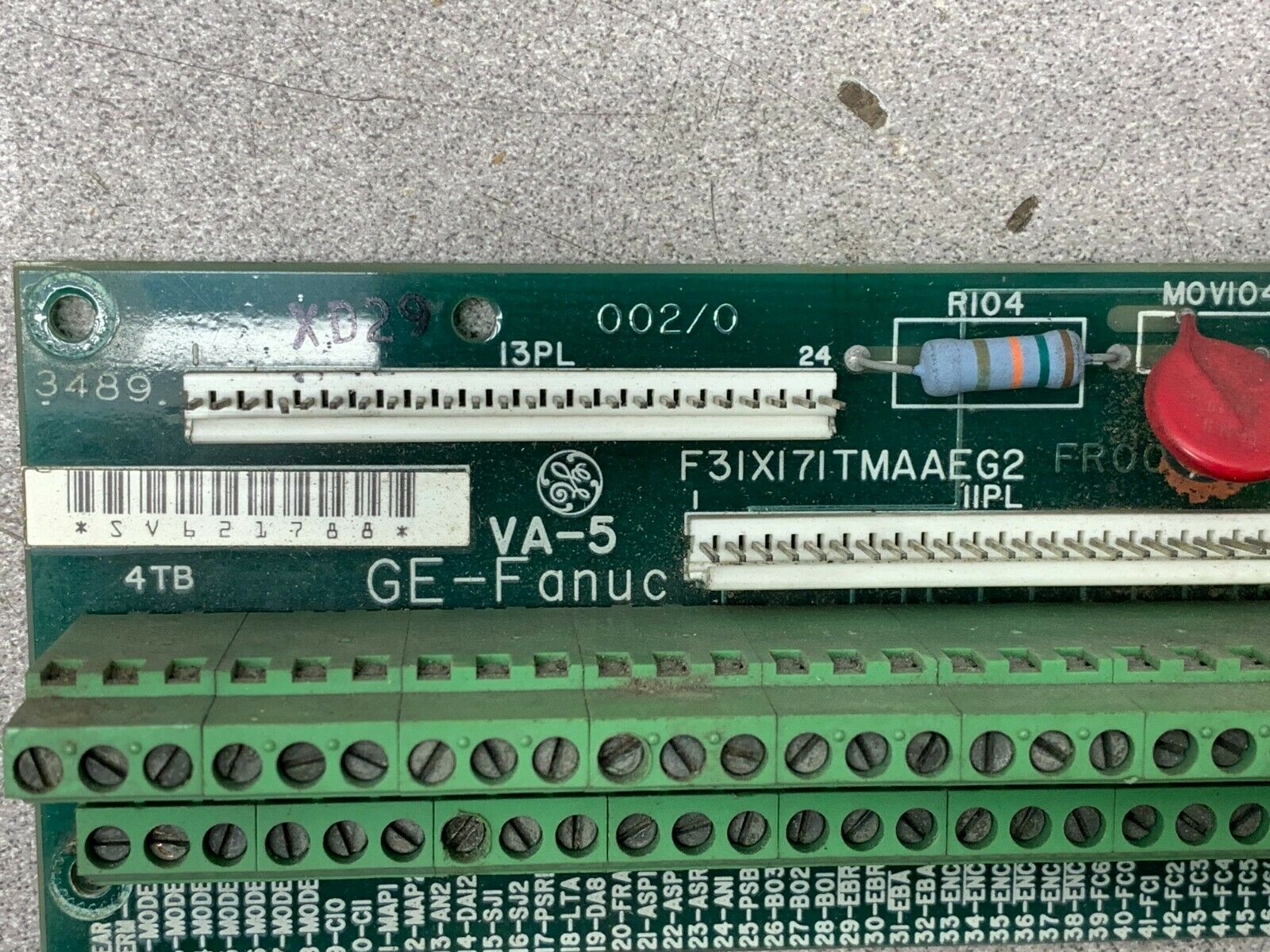 USED GENERAL ELECTRIC F31X171TMAAEG2 TERMINAL BOARD 531X171TMAAEG2