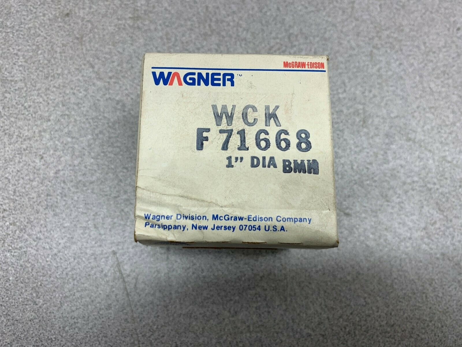 NEW IN BOX WAGNER PART F71668