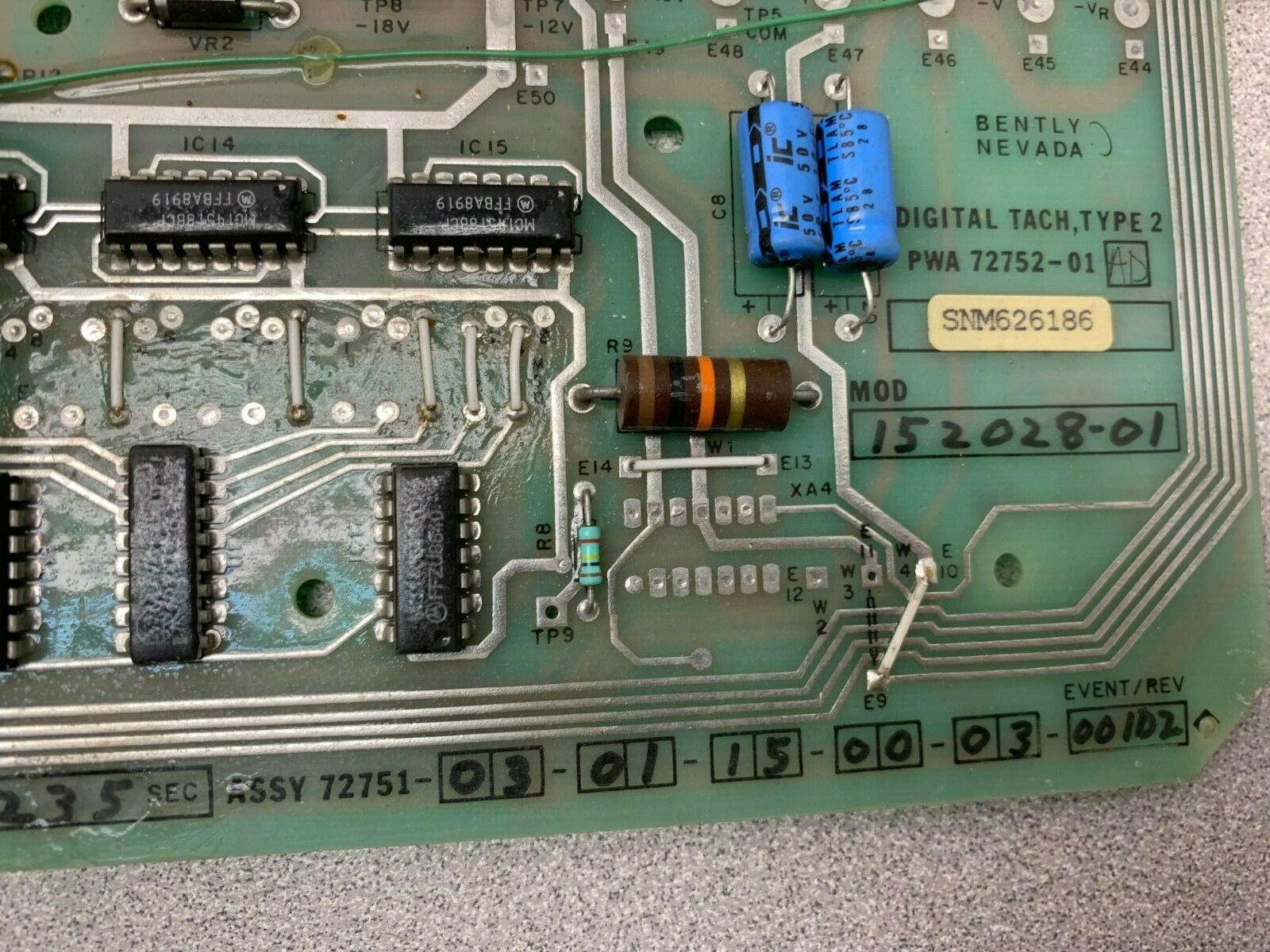 NEW NO BOX BENTLY NEVADA PWA 72752-01 DIGITAL TACH 72751-03-01-15-00-03-00102