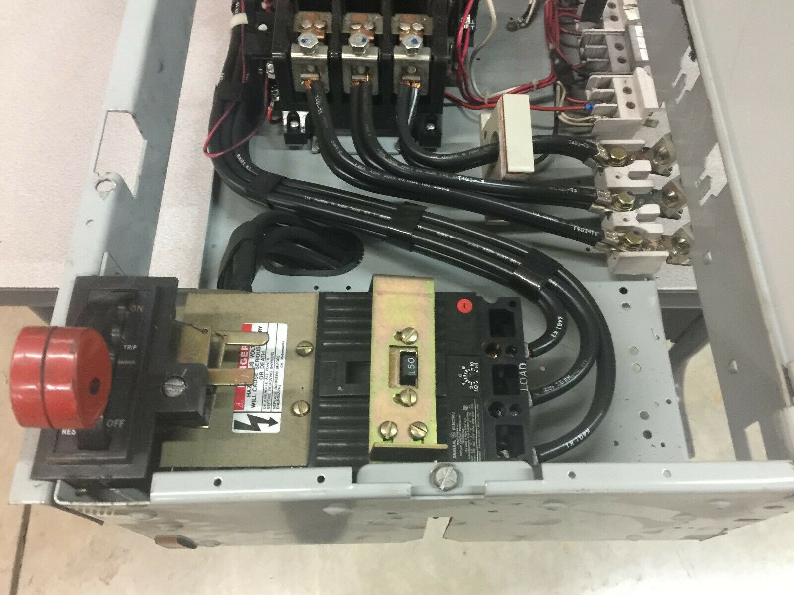 USED GE 150AMP 3PHASE STARTER PANEL WITH DOOR CR306F0**ABNA