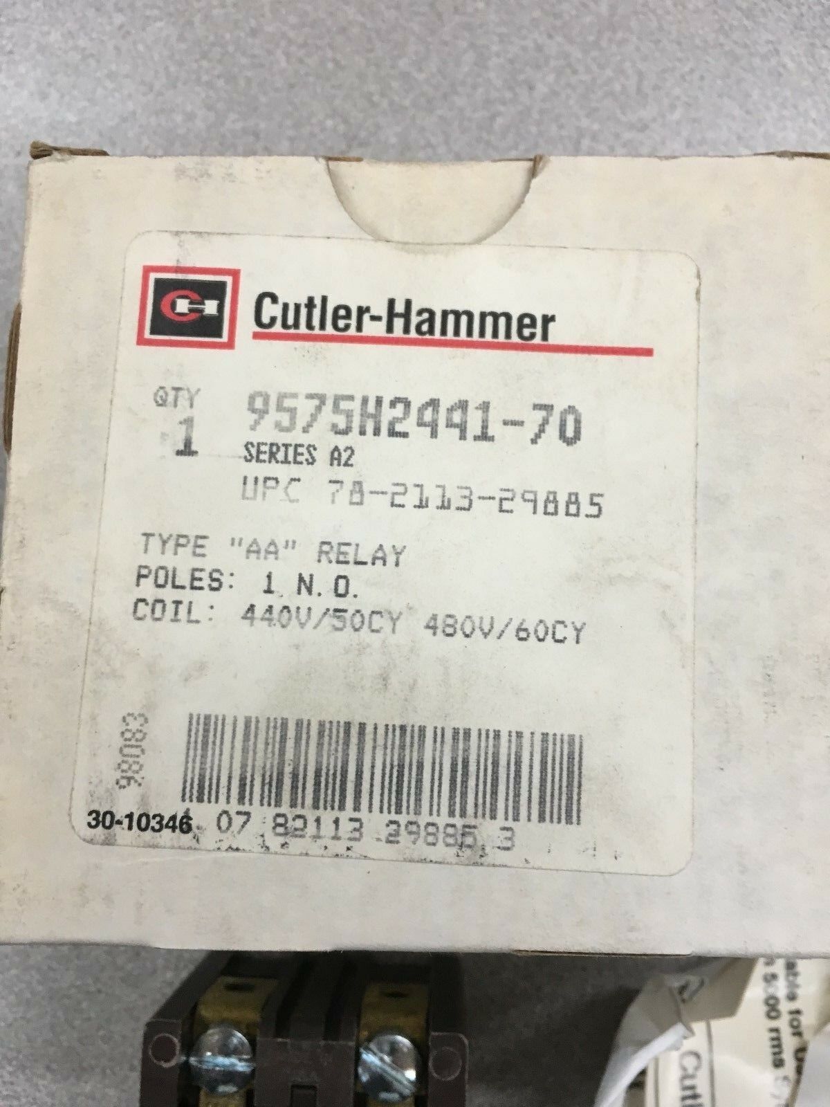 NEW IN BOX CUTLER-HAMMER TYPE AA OVERLOAD RELAY 9575H2441-70 SERIES A2