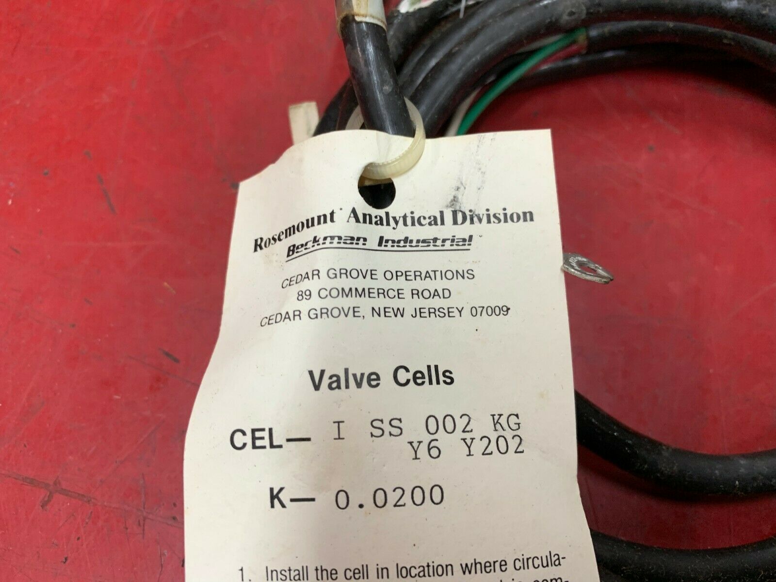 NEW BECKMAN 2-KG-Y6-Y202 CONDUCTIVITY CELL ISS 002 KG Y6 Y202