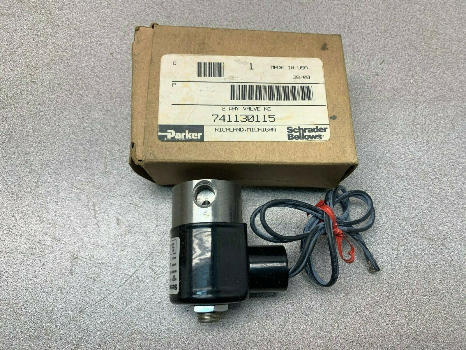 NEW IN BOX PARKER 2-WAY VALVE 741130115