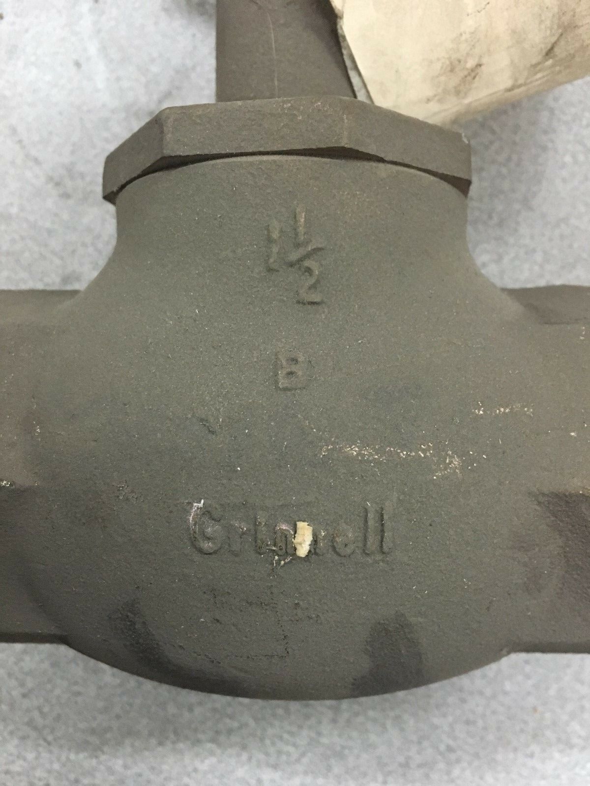 NEW GRINNELL 1-1/2" BRONZE FIG. 3200 GLOBE VALVE 125 SWP 200 WOG