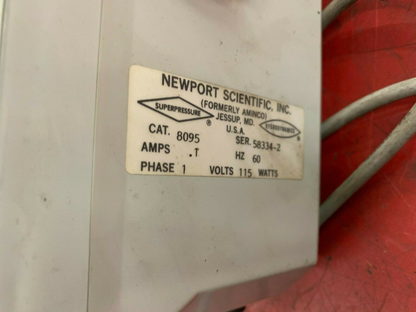 NEW NO BOX NEWPORT SCIENTIFIC 8095 HYGRODYNAMICS DEW POINT MONITOR