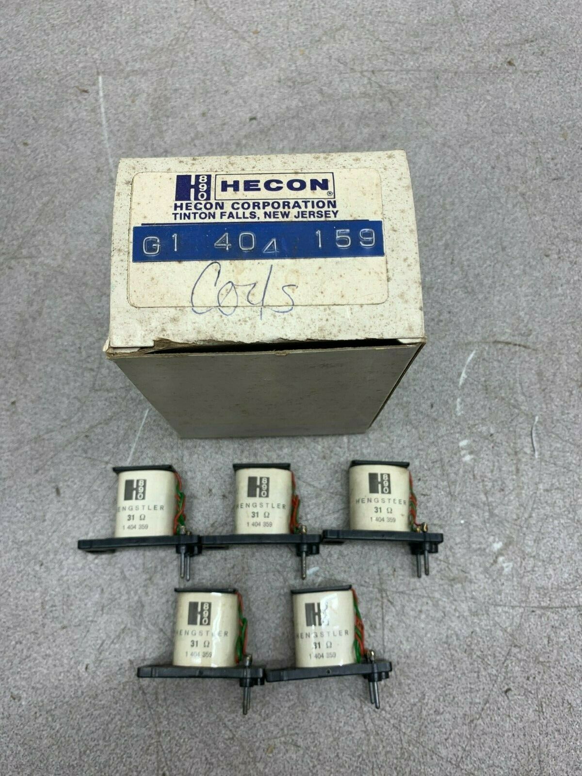 BOX OF 5 NEW IN BOX HECON COILS G1 404 159