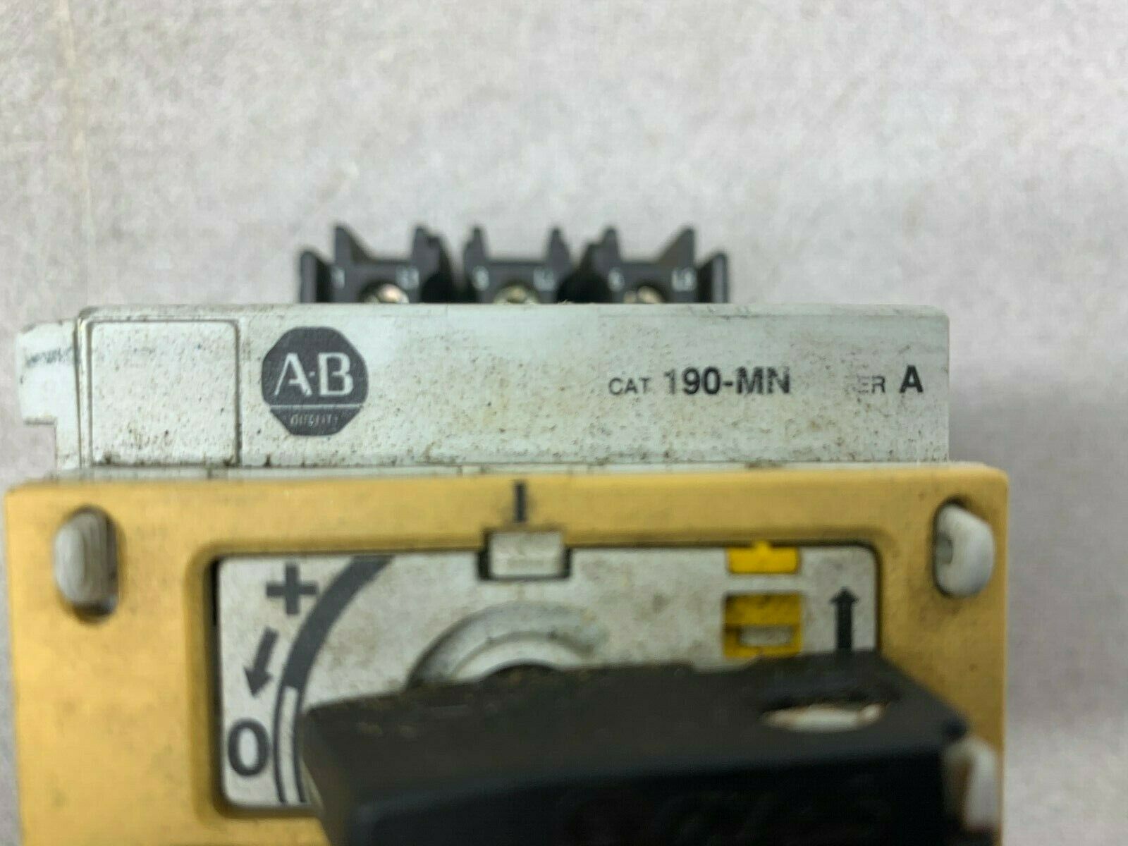 USED ALLEN BRADLEY  MOTOR PROTECTOR 190-MN 190-P100