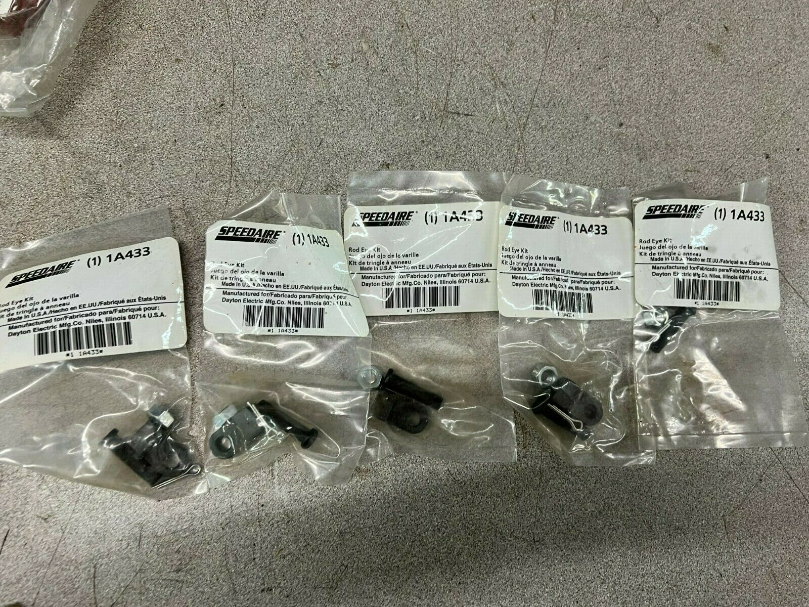 LOT OF 5 NEW IN BAG SPEEDAIRE ROD EYE KIT 1A433