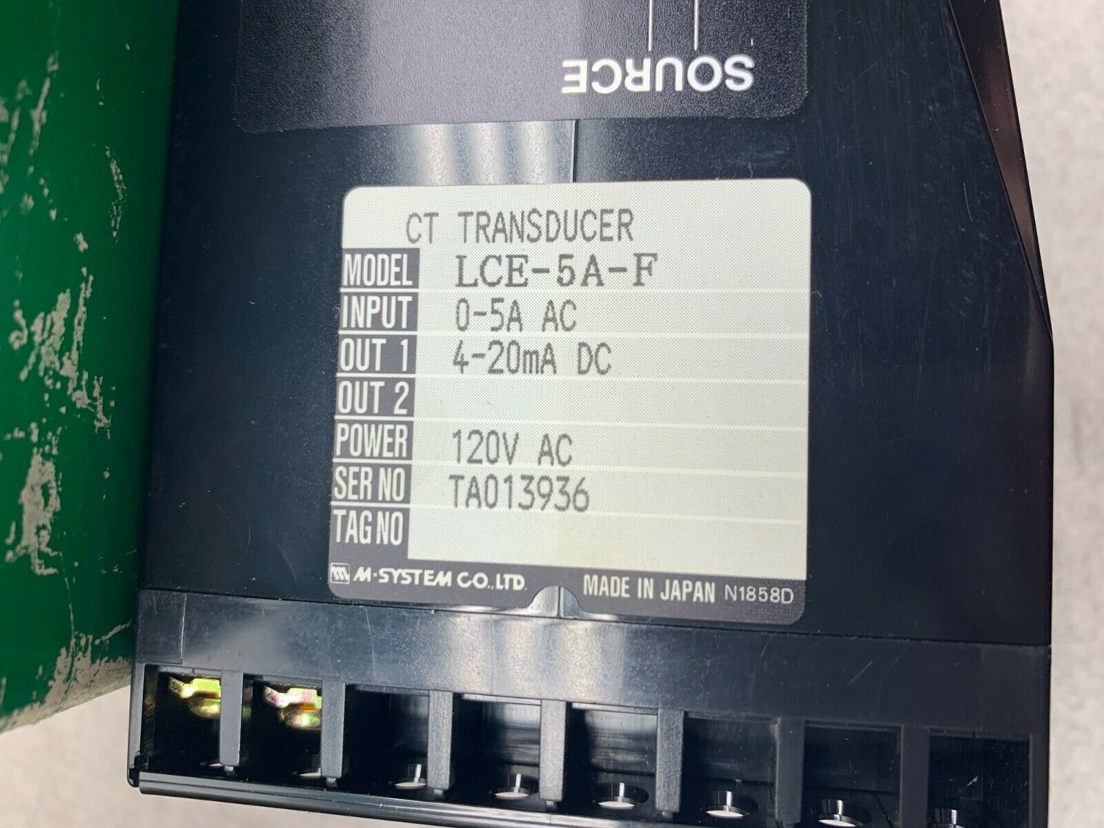 NEW IN BOX M-SYSTEM TRANSDUCER LCE-5A-F