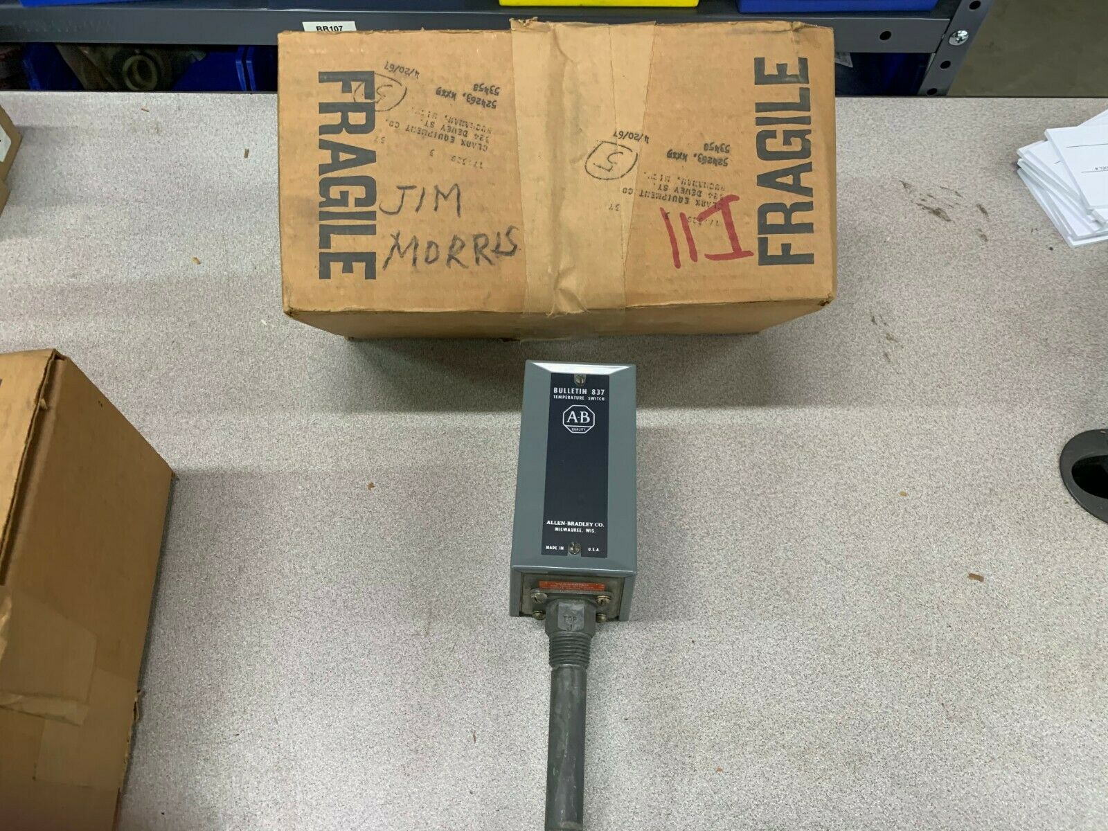 NEW IN BOX ALLEN-BRADLEY TEMPERATURE SWITCH 837-AT11-JMC