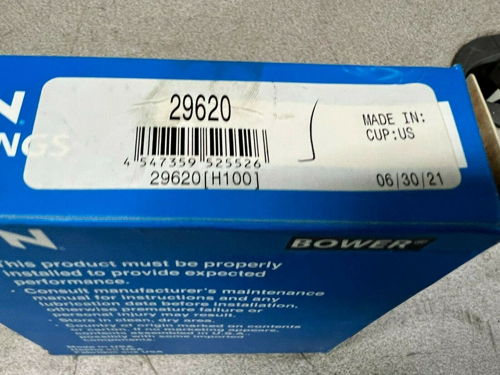 LOT OF 4 NEW IN BOX NTN/BOWER BEARING RACE 29620