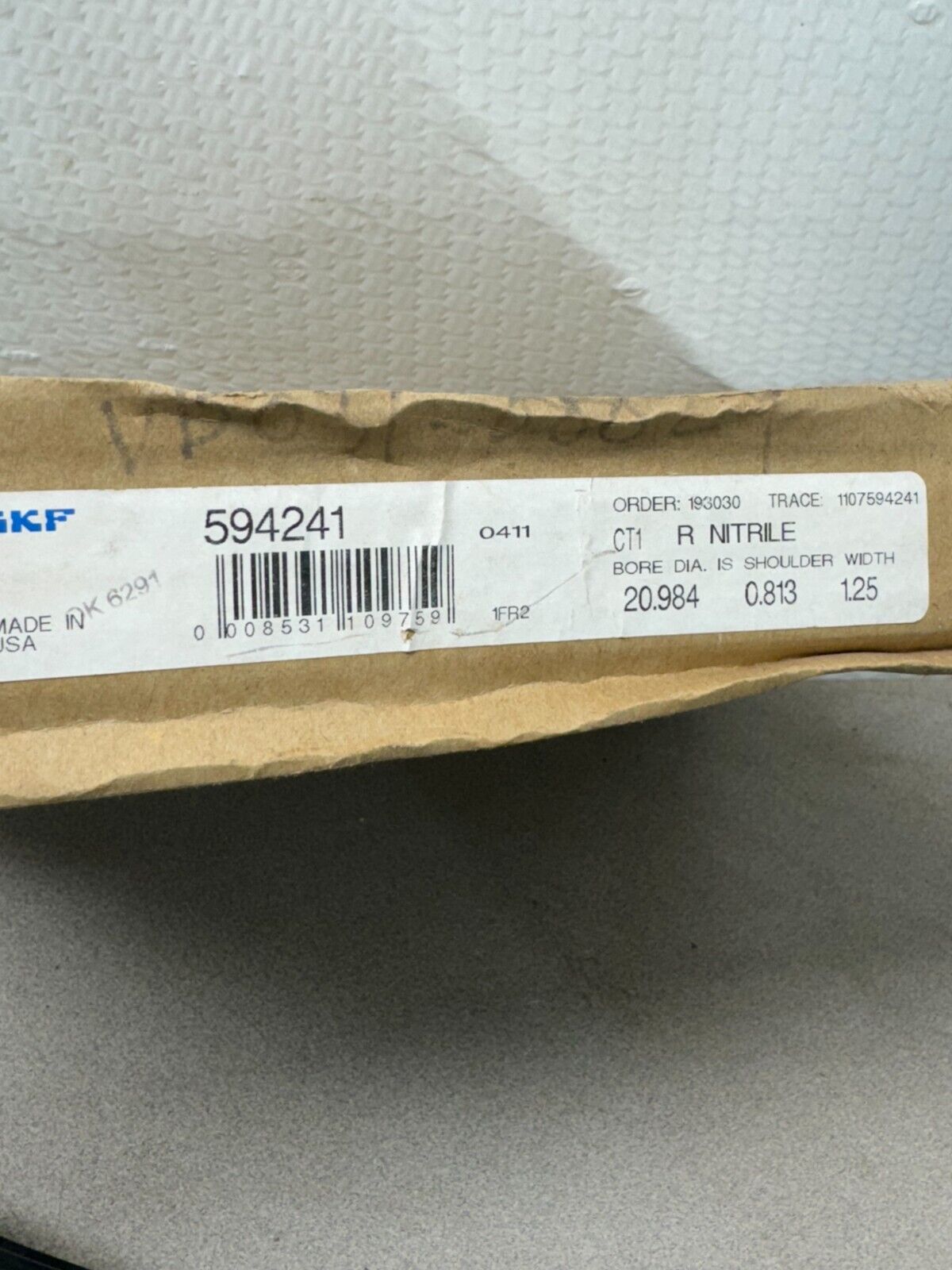 NEW IN BOX SKF NITRILE SEAL 594241