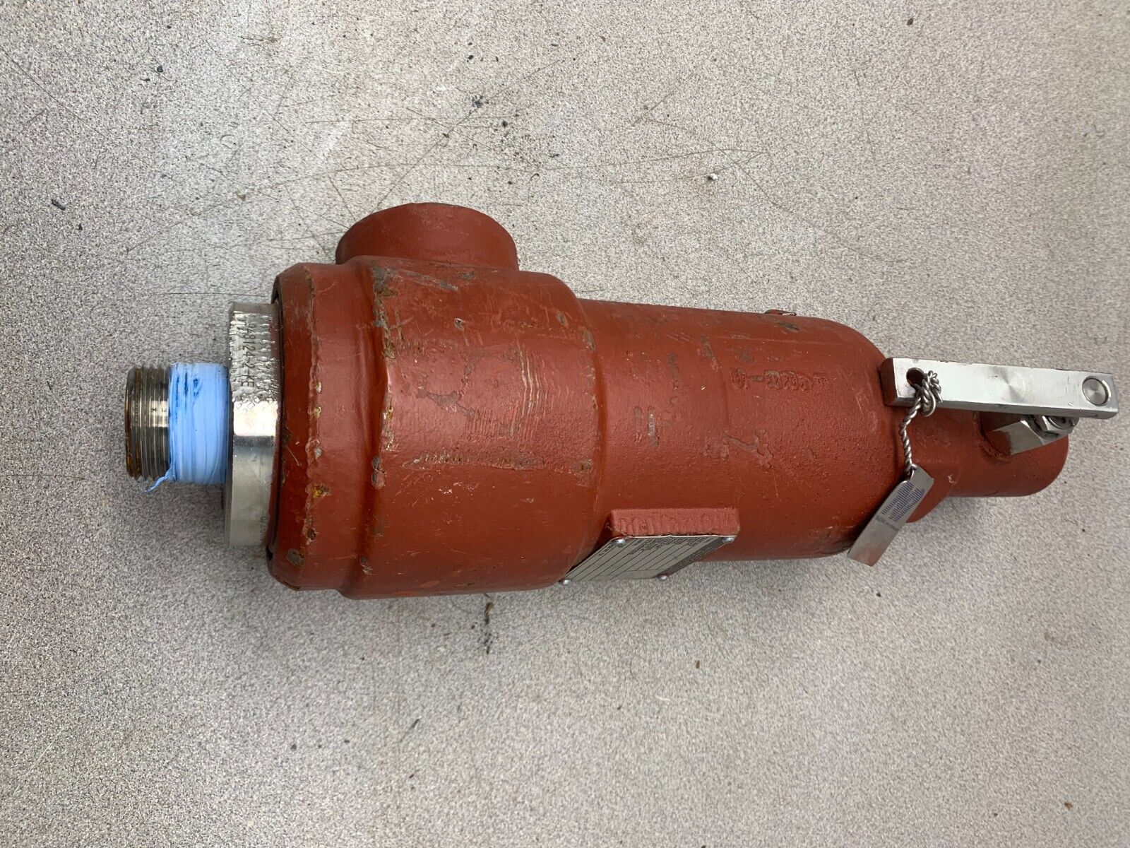 USED FARRIS ENGINEERING SIZE 1E1.5 PRESSURE RELIEF VALVE 45PSIG. 27EA34-M40