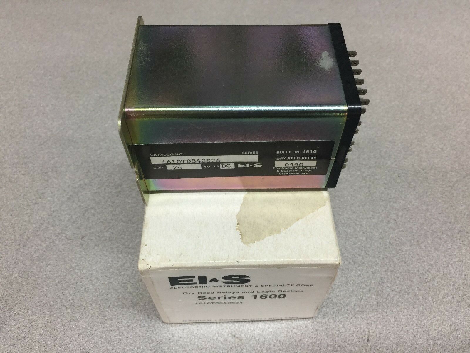 NEW IN BOX EI&S SERIES 1600 DRY REED RELAY 1610T0840S24