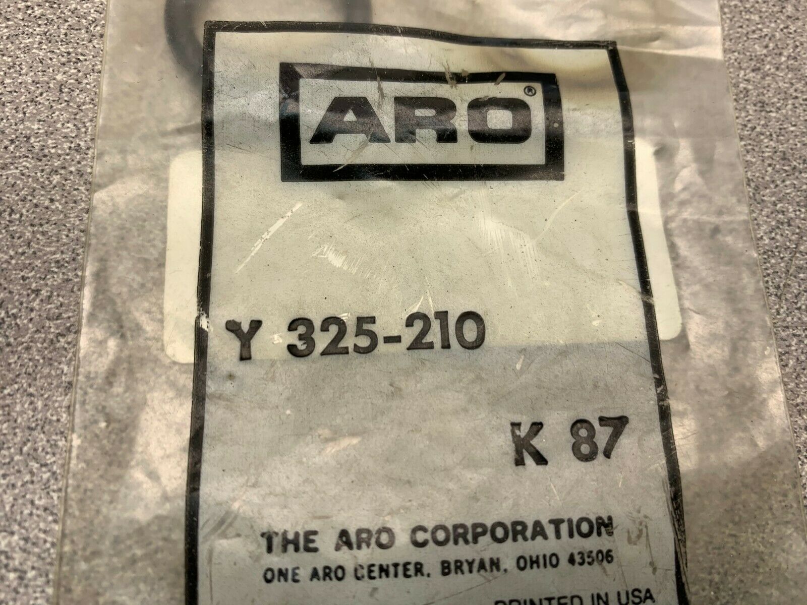 LOT OF 2 NEW IN BAG ARO O-RINGS Y 325-210