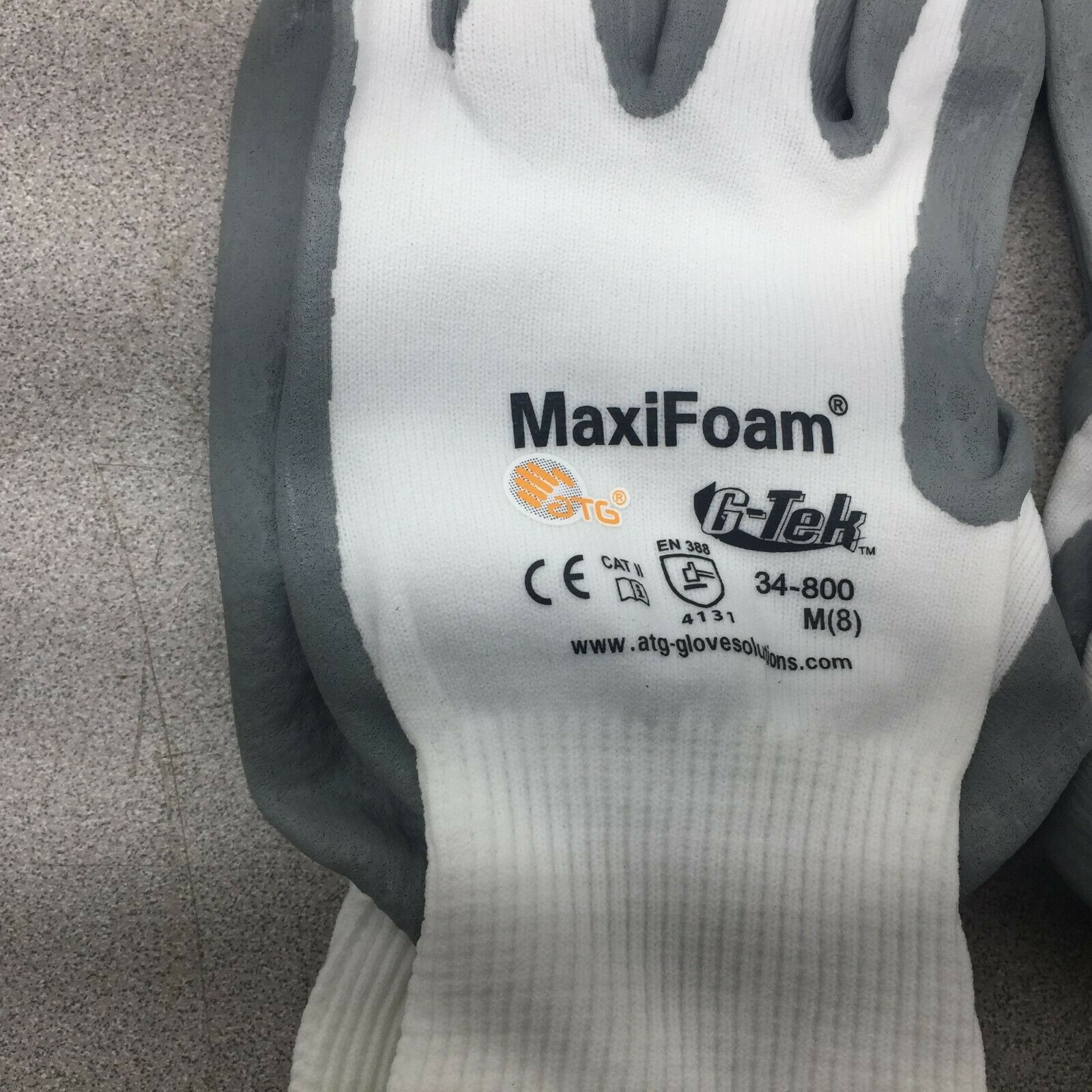 NEW NO BOX (LOT OF 4 PAIR) G-TEK MAXIFOAM MED (8) GLOVES 34-800-M
