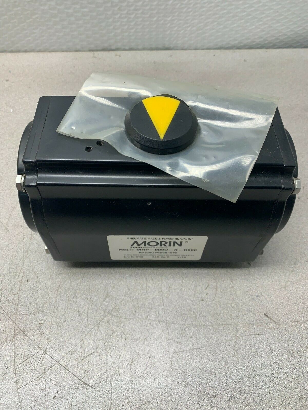 NEW NO BOX MORIN PNEUMATIC RACK & PINION ACTUATOR MRP-009U-K-D000
