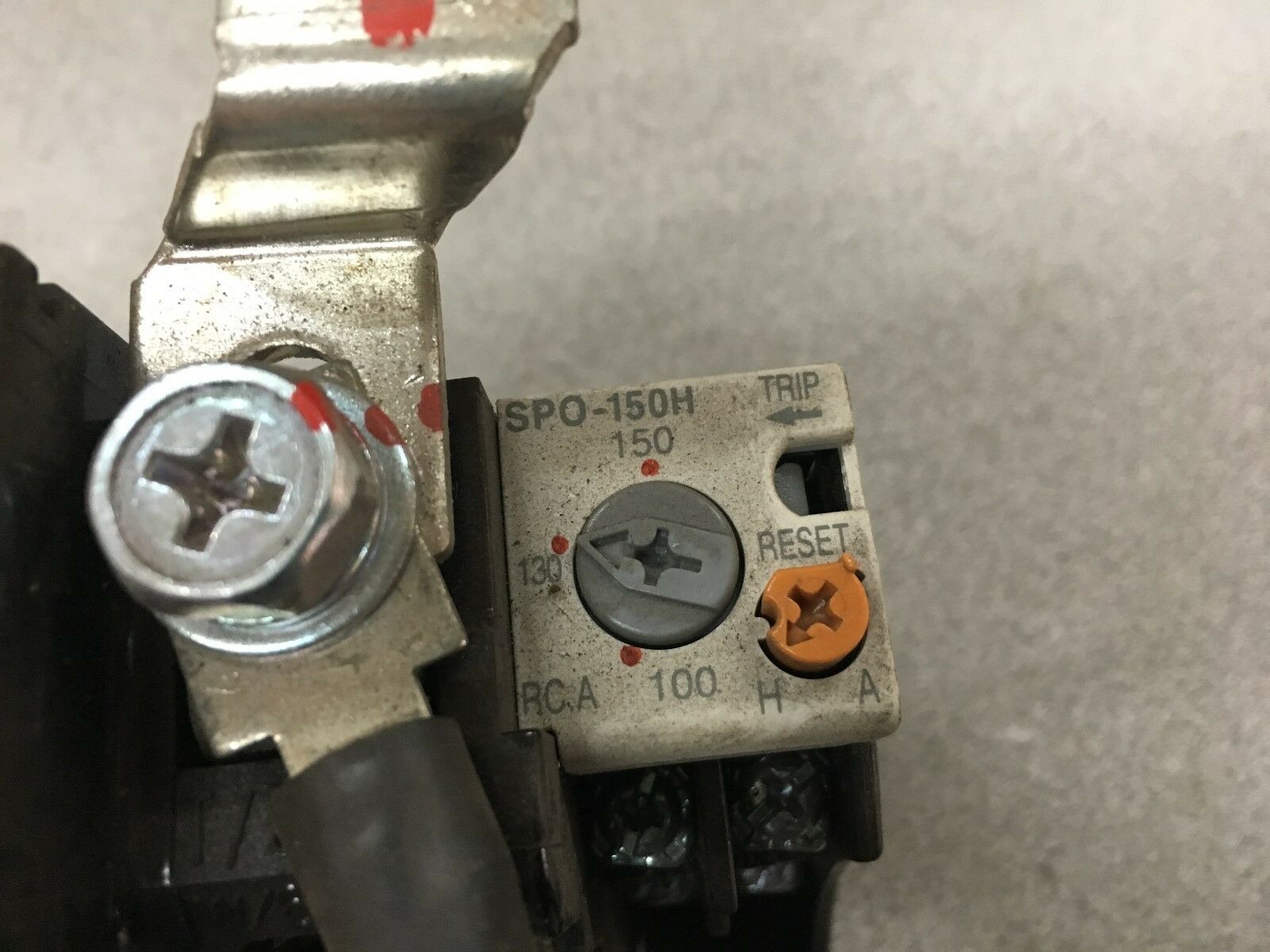 USED BENSHAW THERMAL OVERLOAD RELAY SPO-150H