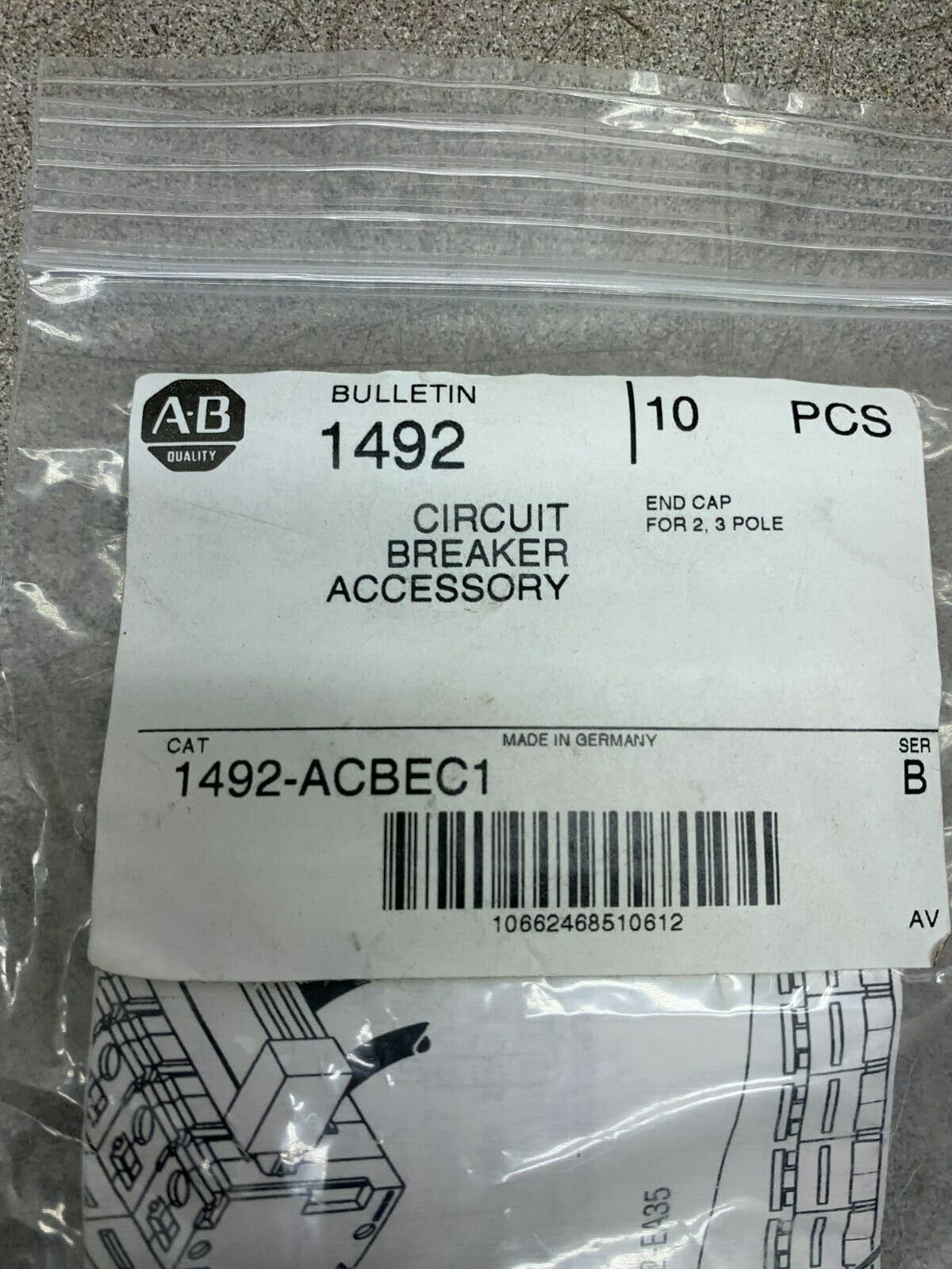 NEW IN PACKAGE ALLEN ACCESSORY 1492-ACBEC1 SERIES B