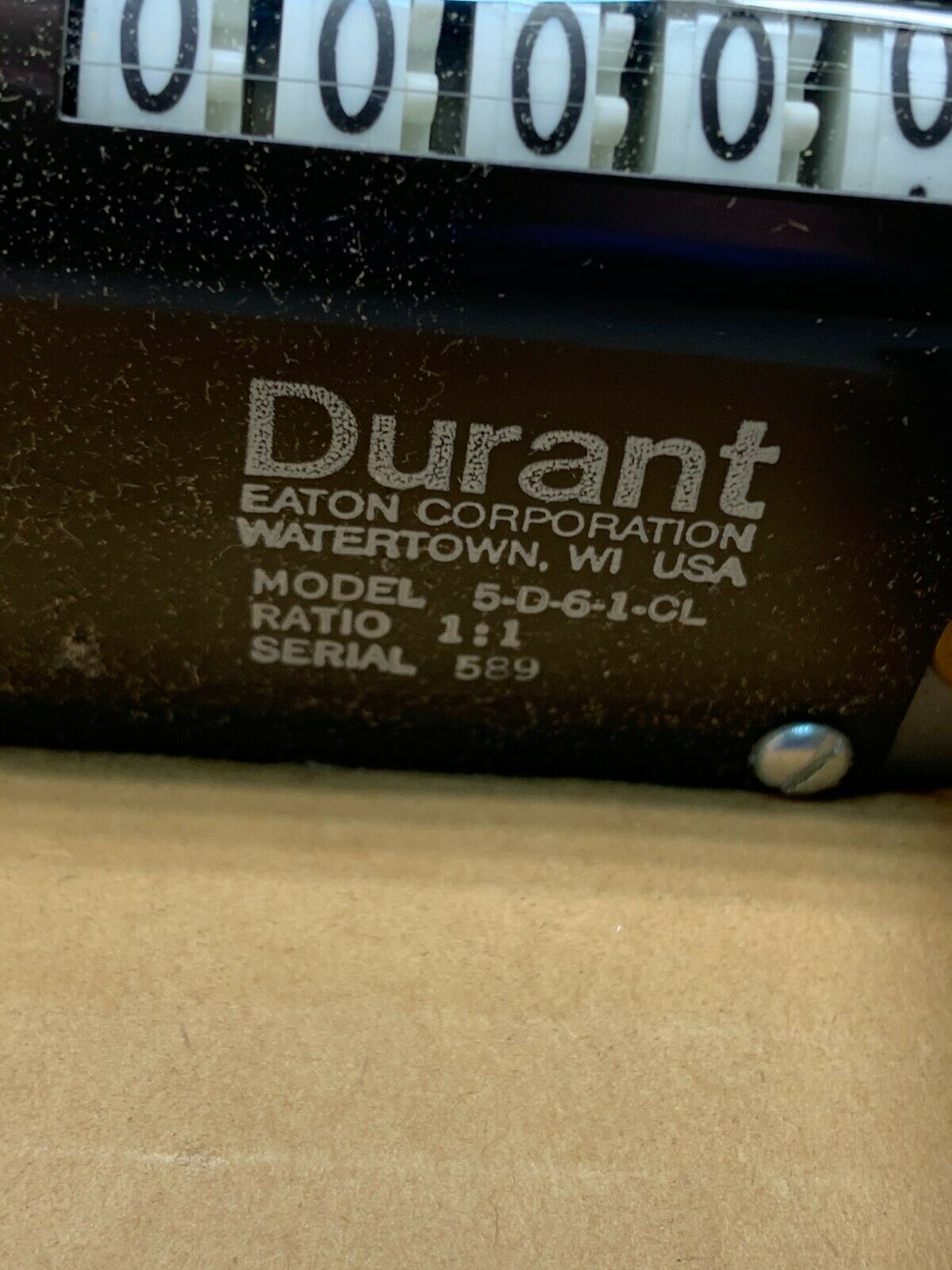 NEW IN BOX DURANT COUNTER 5-D-61-CL