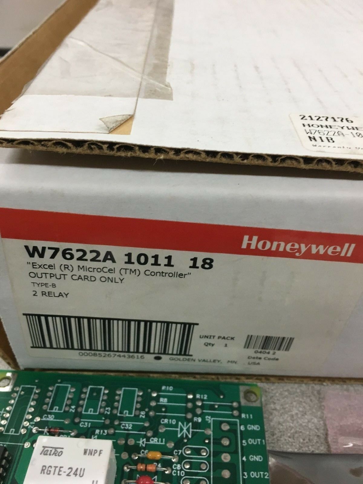 NEW HONEYWELL EXCEL (R) MICROCEL (TM) CONTROLLER OUTPUT CARD ONLY W7622A 1011 18