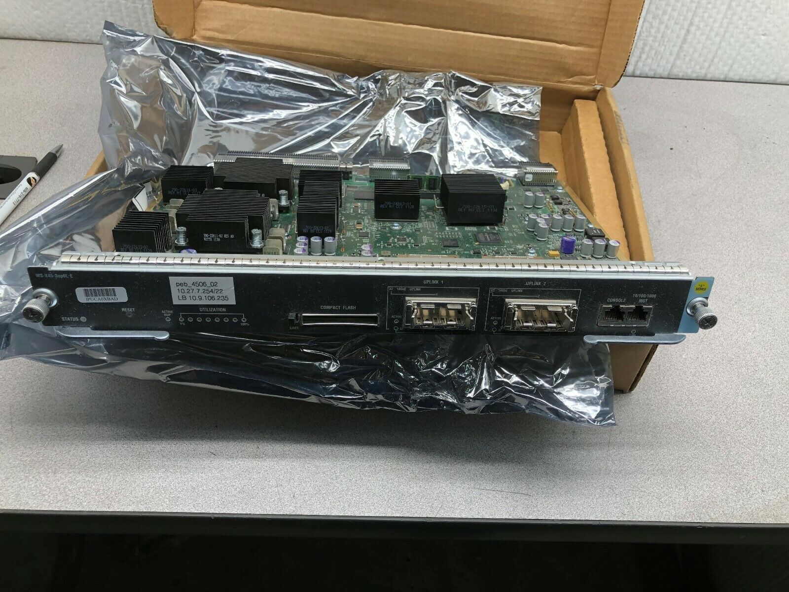 NEW IN BOX CISCO CATALIST 4500E SUPERVISOR ENGINE WS-X45-SUP7L-E=