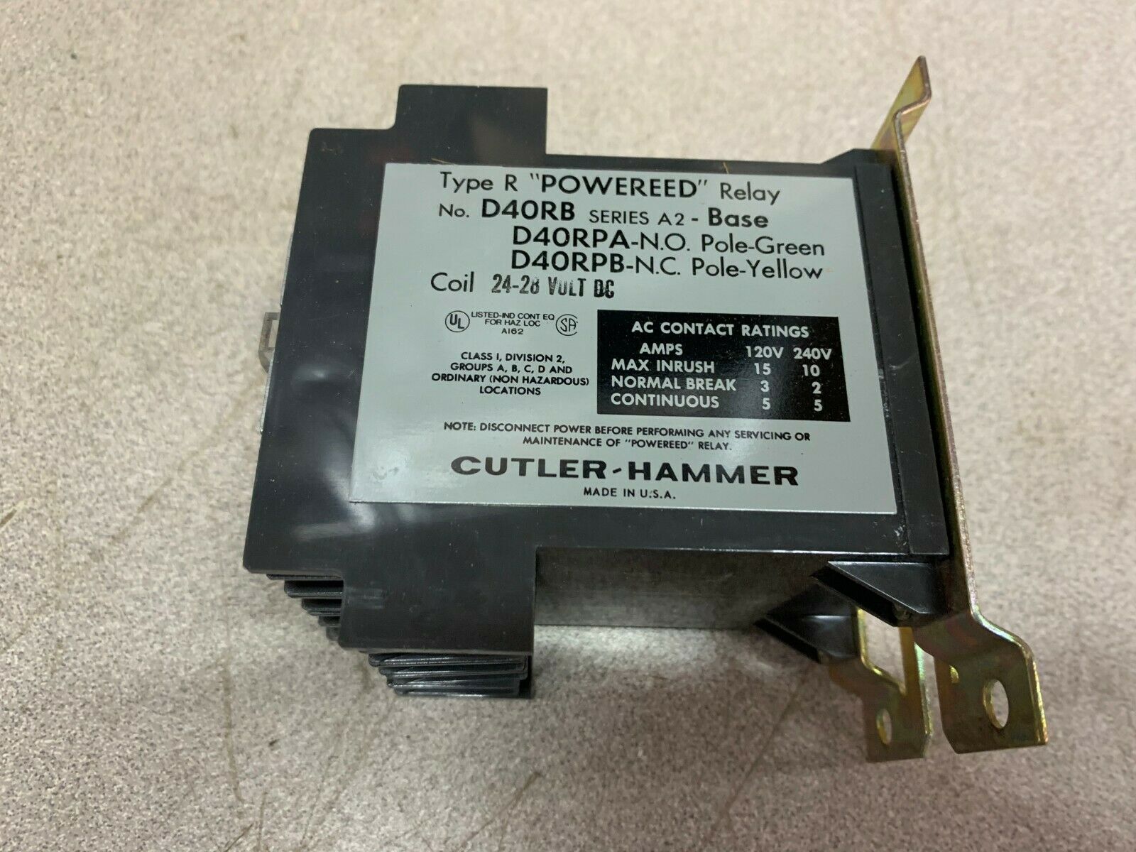 NEW IN BOX CUTLER HAMMER REED RELAY D40RBT1