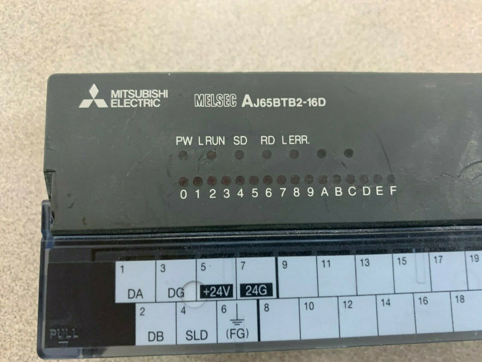 USED MITSUBISHI ELECTRIC PLC UNIT AJ65BTB2-16D