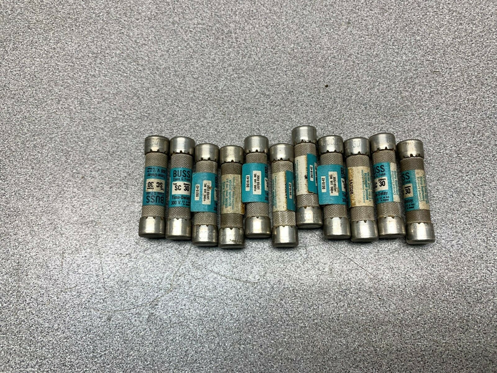 LOT OF 11 NEW NO BOX BUSS FUSE SC 30