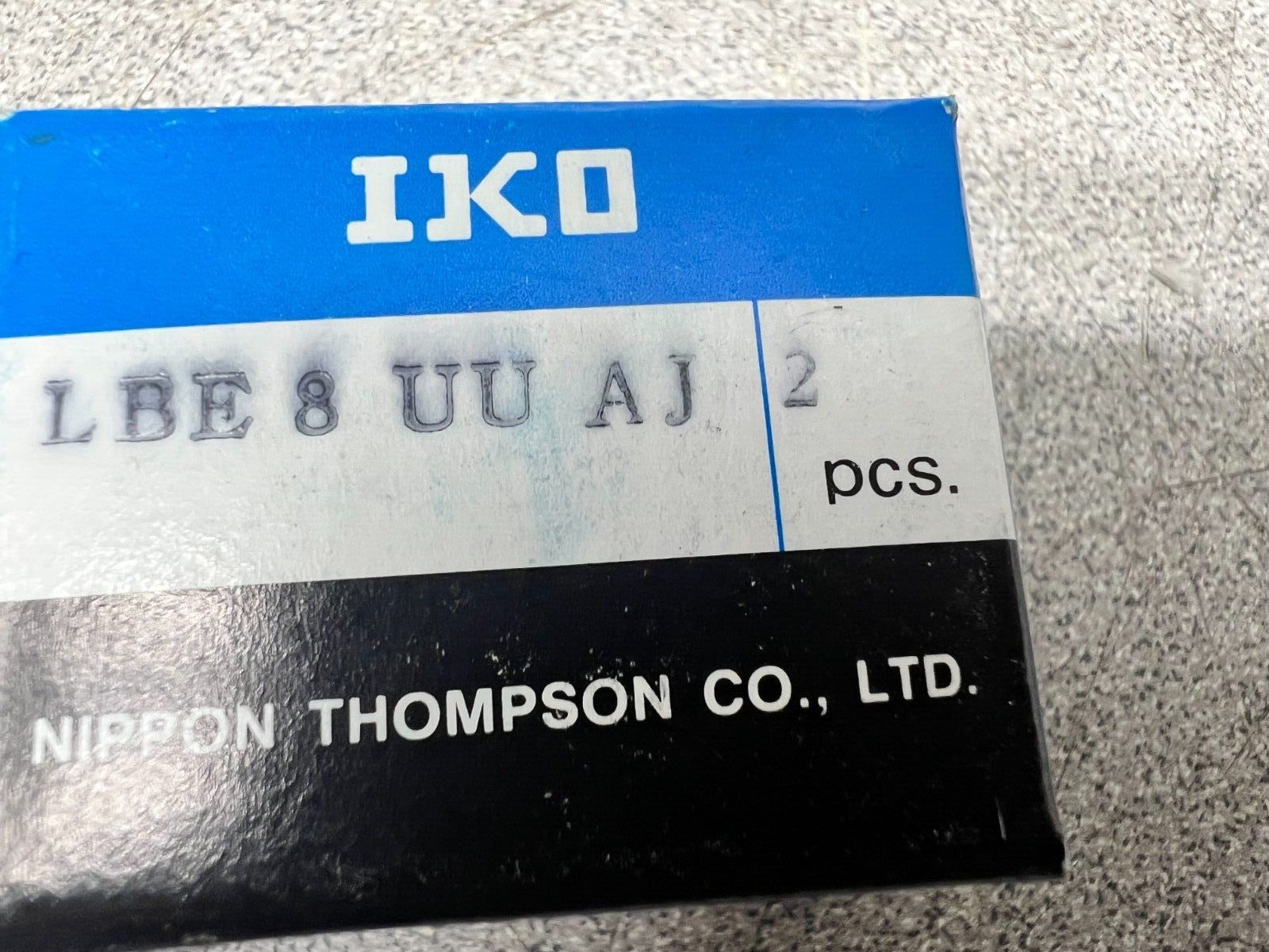 NEW IN BOX IKO LINEAR BUSHING LBE 8 UU AJ