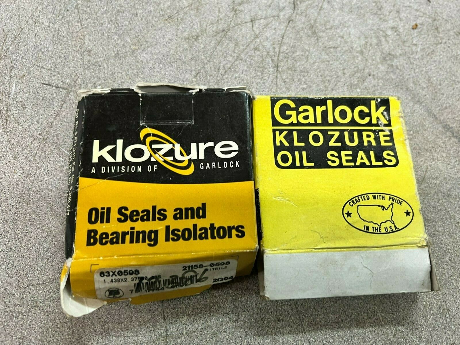 LOT OF 2 NEW IN BOX GARLOCK OILSEAL 63X0598