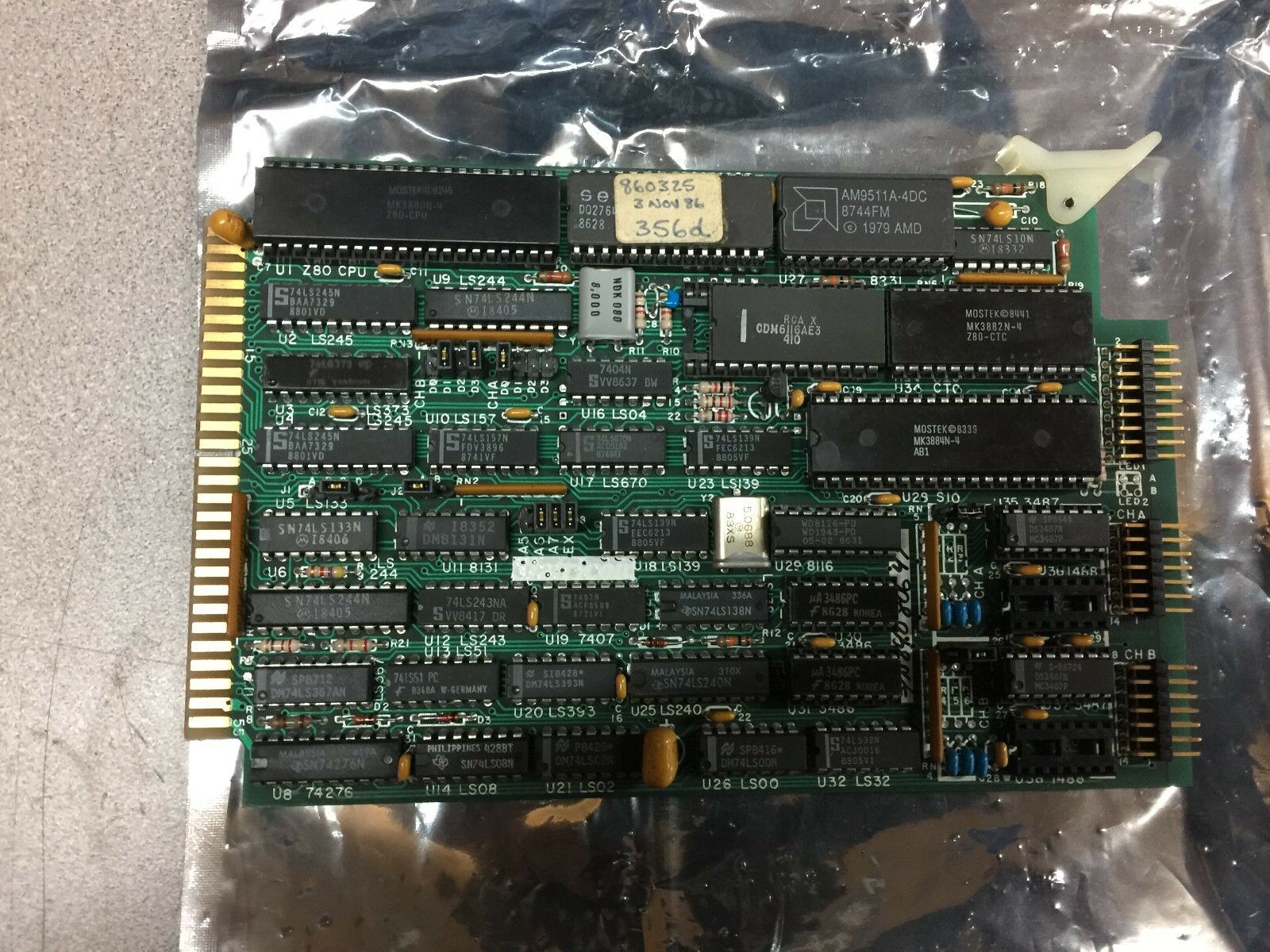 NEW NO BOX ALPHA OMEGA CIRCUIT BOARD Z80