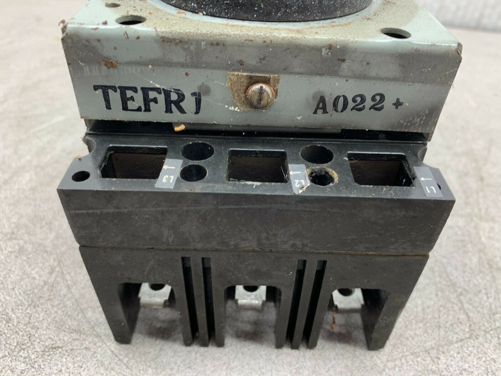 USED GENERAL ELECTRIC TEFR1 20 AMP 3 POLE  MOTOR CIRCUIT PROTECTOR TED134020