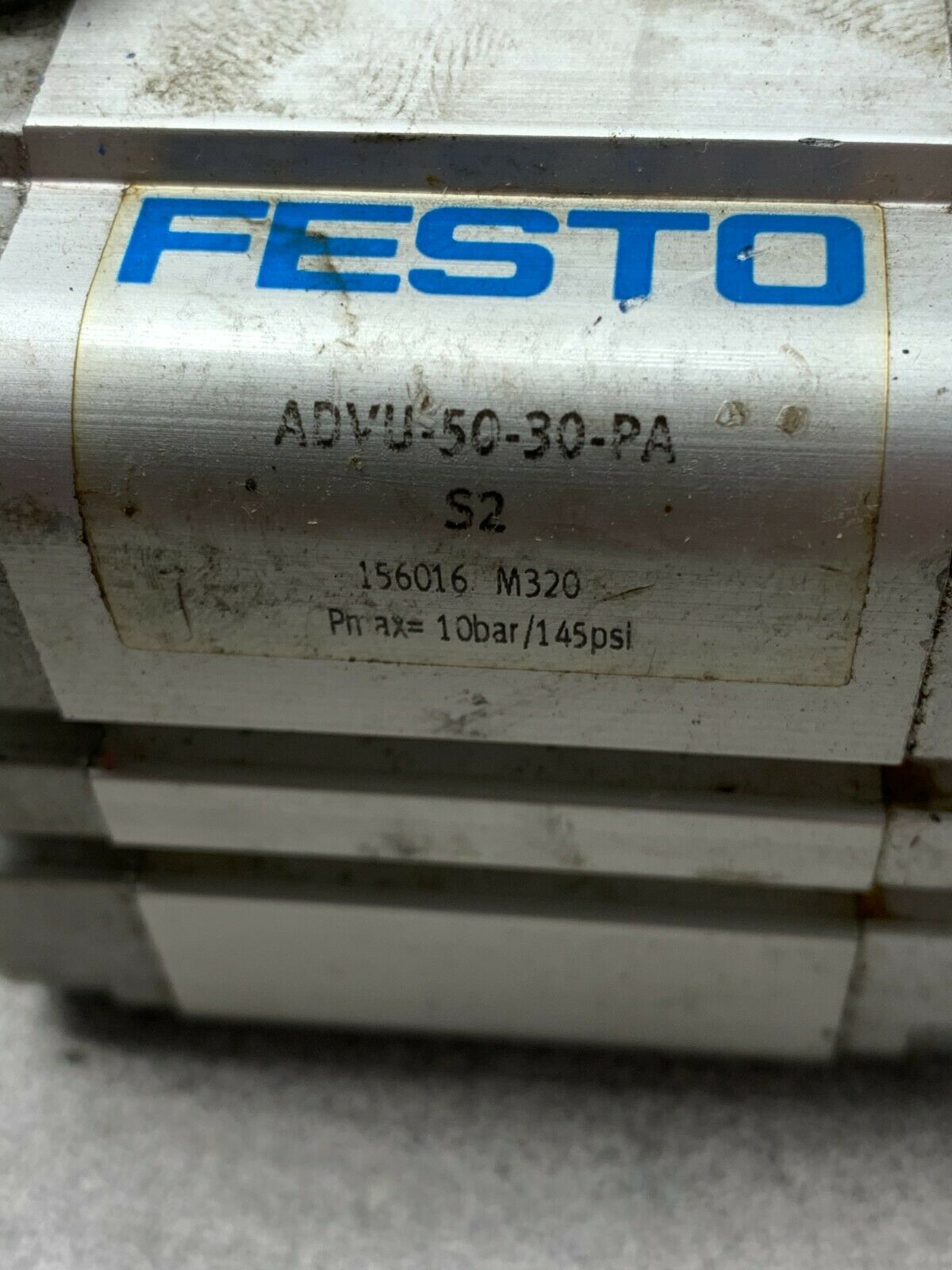 USED FESTO PNEUMATIC CYLINDER ADVU-50-30-PA