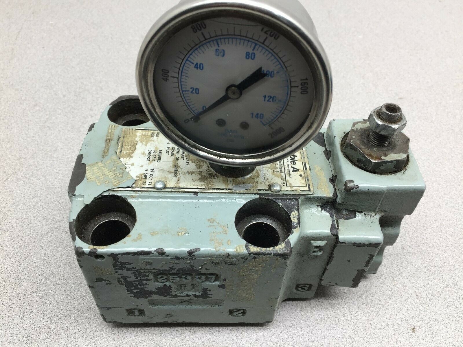 USED DOUBLE A PRESSURE RELIEF VALVE BQB061M10A4