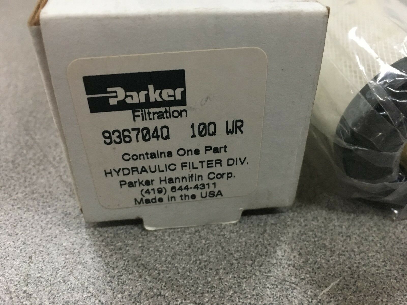 NEW IN BOX PARKER HYDRAULIC FILTER ELEMENT 936704Q 10Q WR