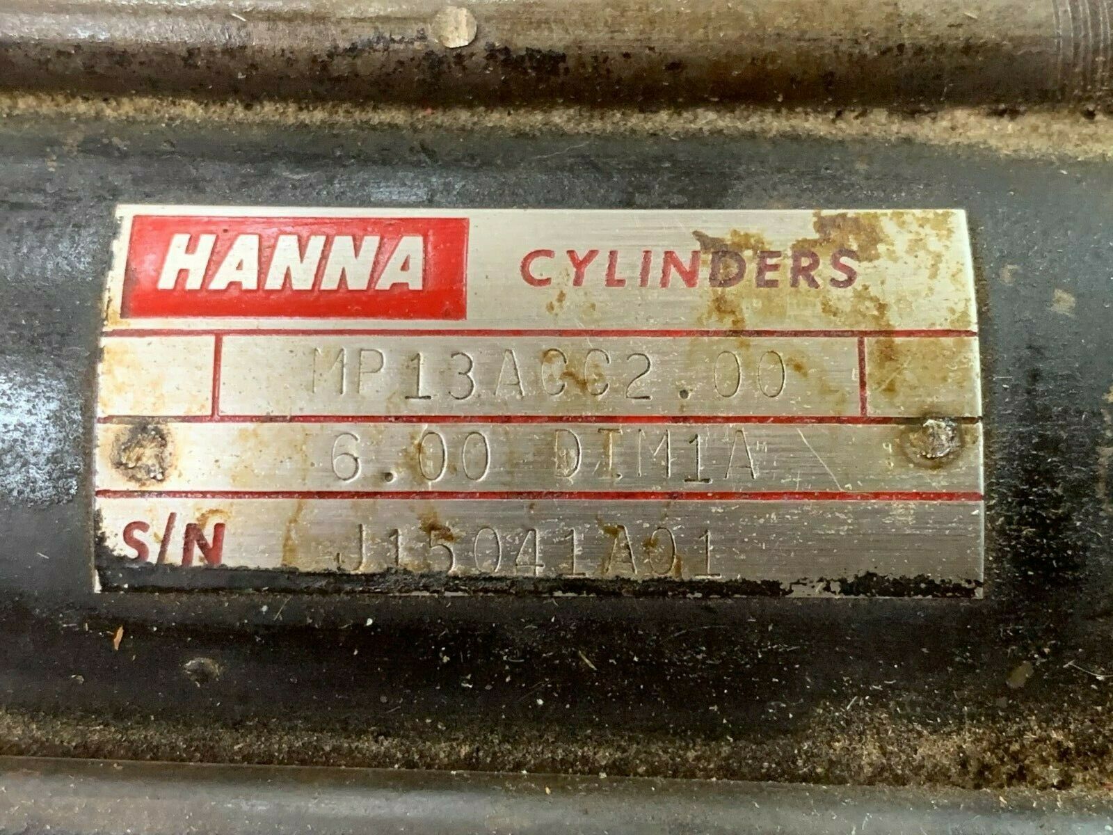 USED HANNA CYLINDER MP13ACC2.00 6.00 DIM1A