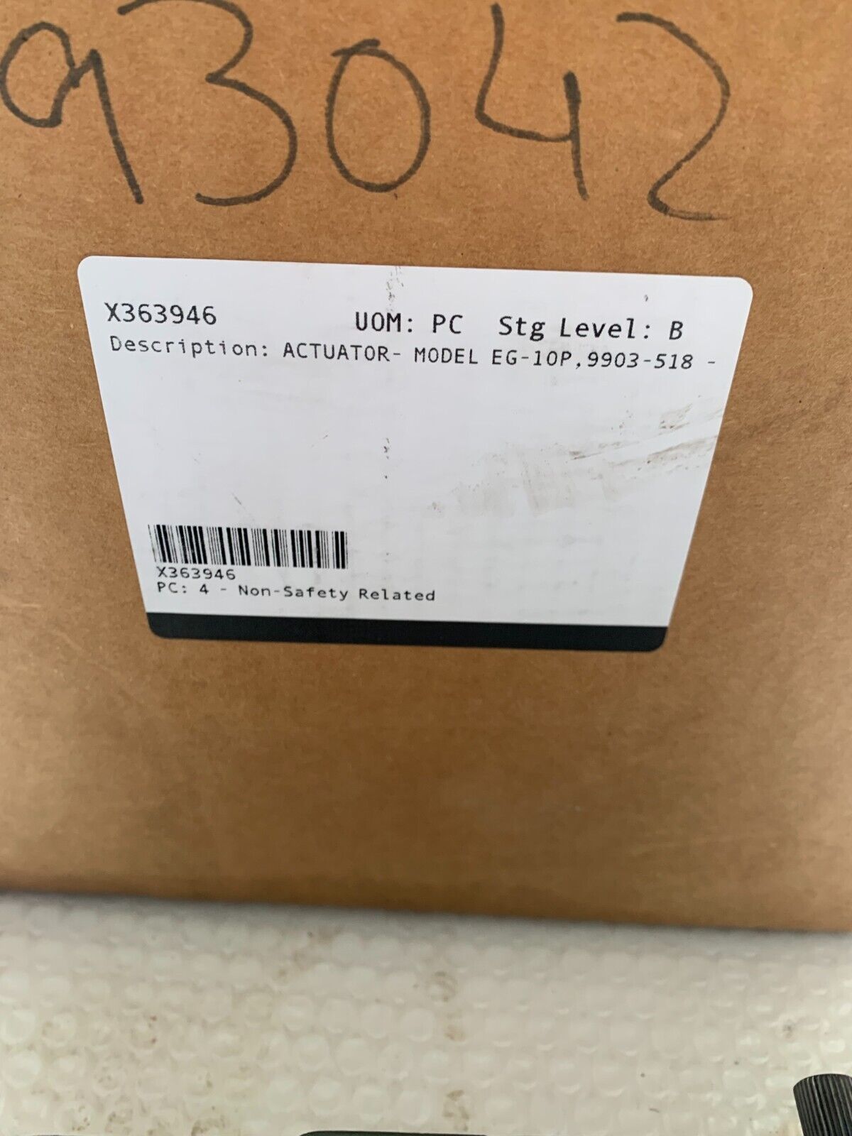 REFURBISHED WOODWARD EG-10P GOVERNOR ACTUATOR 9903-518