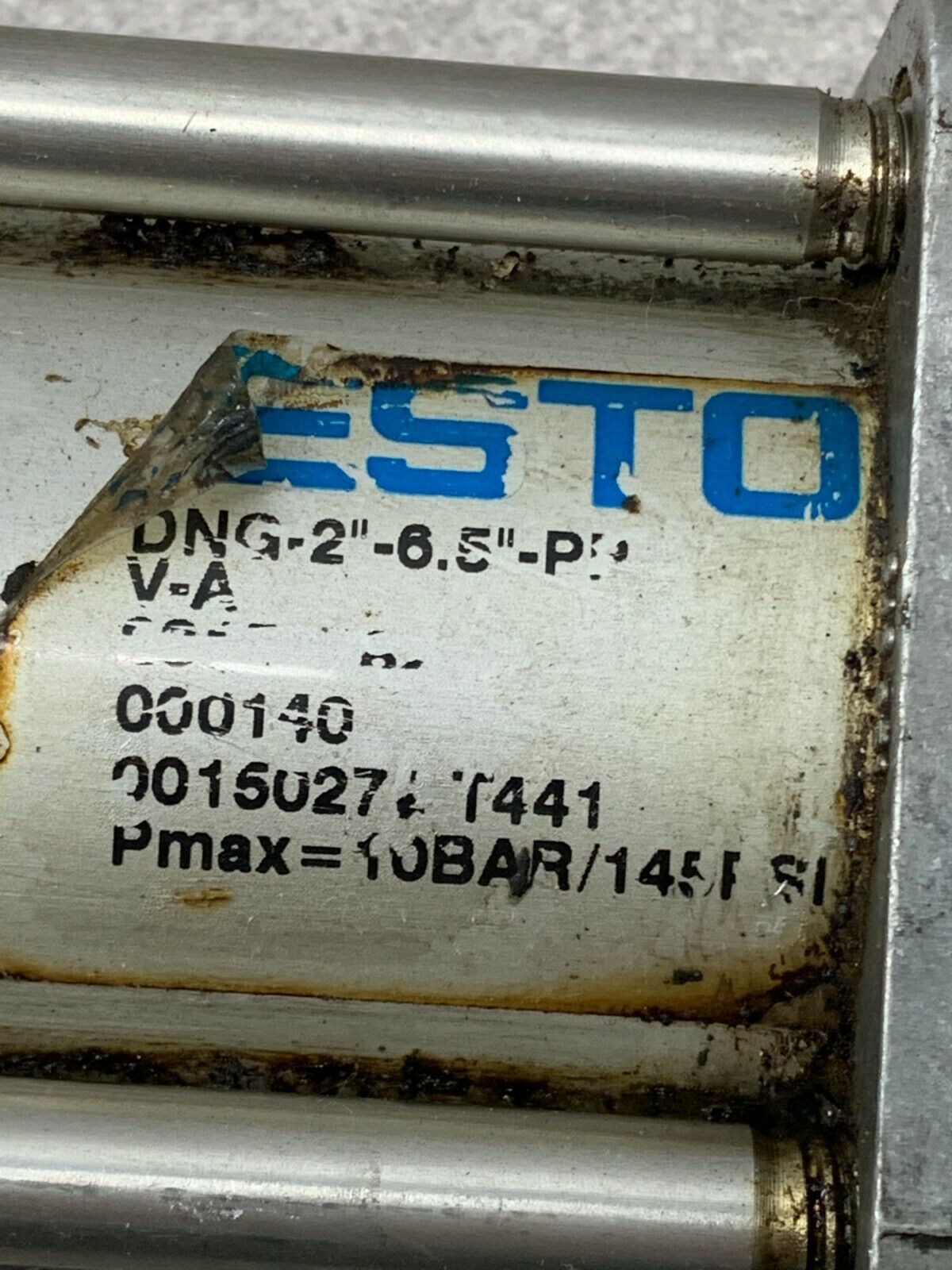 USED FESTO PNEUMATIC AIR CYLINDER DNG-2"-6.5"-PPV-A