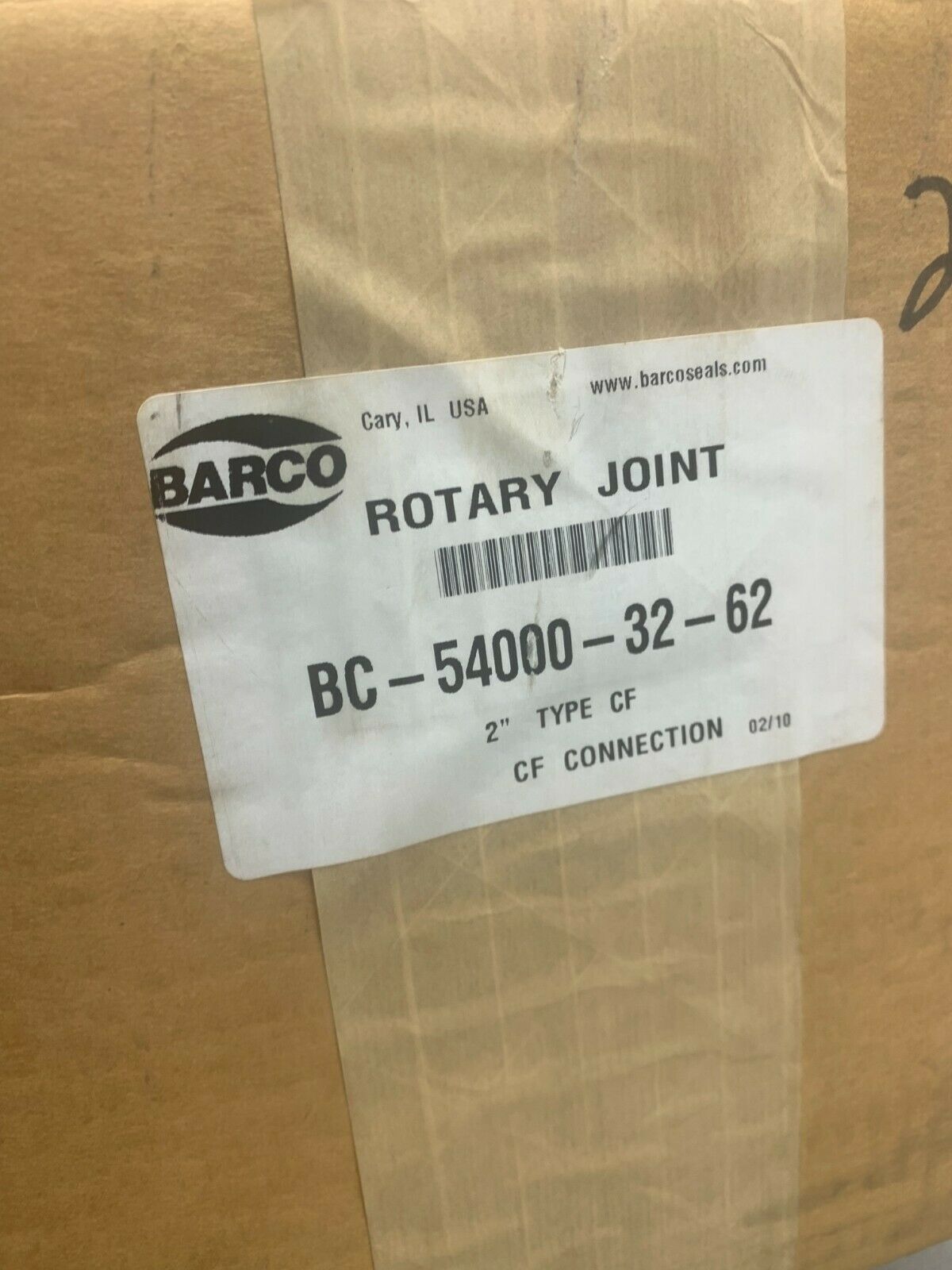 NEW IN BOX BARCO 2" TYPE CF ROTARY JOINT BC-54000-32-62