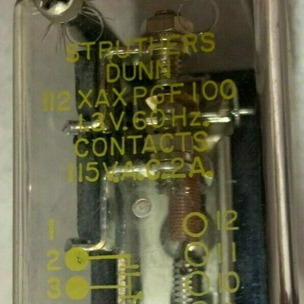 NEW NO BOX STRUTHERS DUNN RELAY 112XAPGF100