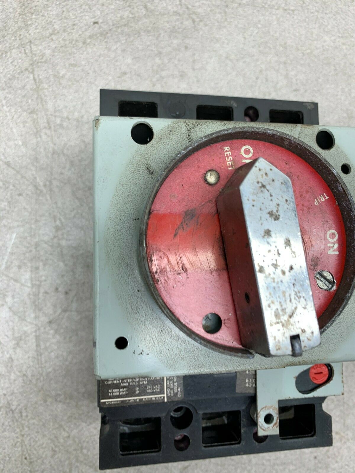 USED GENERAL ELECTRIC 70 AMP 3 POLE MOTOR CIRCUIT PROTECTOR TED134070